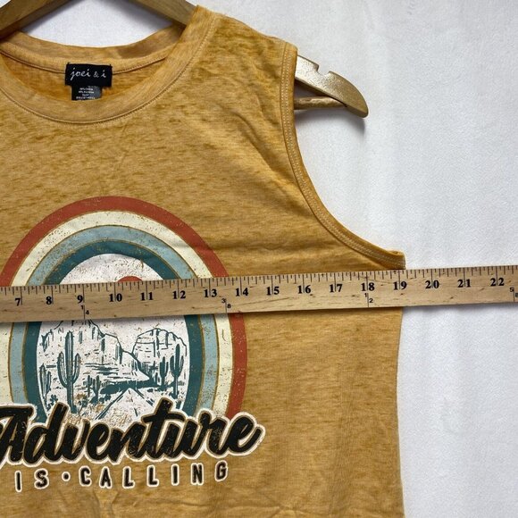 Joei & i Sleeveless Round Neck Split-Tie BackTank Top Women Medium Light Orange - Picture 6 of 16